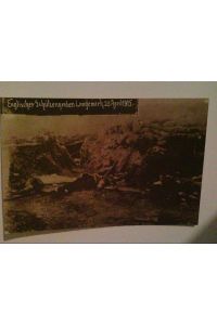 Langemark. Belgien. Englischer Schützengraben. Gefallene Soldaten. 23. 04. 1915. AK.