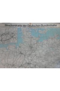 Streckenkarte der Deutschen Bundesbahn