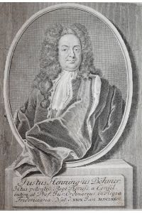 Justus Henningius Böhmer - Justus Henning Böhmer (1674-1744) Magdeburg Rechtswissenschaftler Portrait