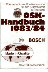 OSK - Handbuch 1983/84.   - Oberste Nationale Sportkommission für den Kraftfahrsport in Österreich, ÖAMTC - Handbuchreihe.
