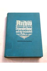 Archiv für Sippenforschung - 6. Jg. /1929