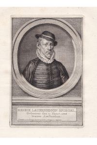 Henrik Laurenszoon Spiegel - Hendrik Laurenszoon Spiegel (1549-1612) Dutch writer Amsterdam Renaisssance Portrait