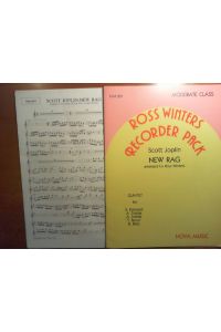 Scott Joplin New Rag arranged by Ross Winters.   - Ross Winters Recorder Pack. Quintett for SAATB. Partitur und 5 Stimmen. NM 301.