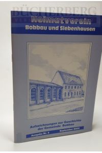 Aufzeichnungen zur Geschichte der Gemeinde Bobbau