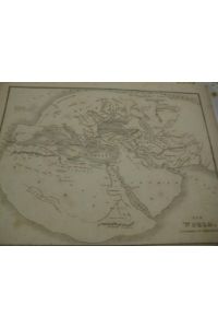 Orig. Landkarte The World according to Herodotes, 1828