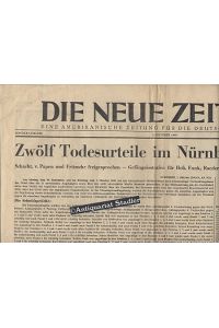 Sonderausgabe. 2. Oktober 1946  - Eine amerikanische Zeitung für die deutsche Bevölkerung.