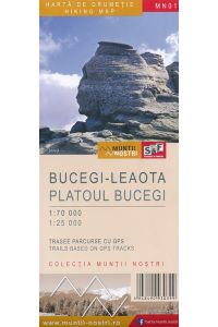Bucegi-Leaota Platoul Bucegi  - Wanderkarte M 1:70.000 und 1:25.000