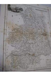 Orig. Landkarte Northumberland, ca. 1840