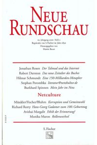 Neue Rundschau 2000/2: NetCulture