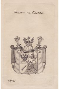 Grafen von Ulfeld.  - Ulfeldt Wappen Adel coat of arms Heraldik heraldry