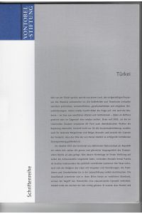 Türkei. Illustrationen von Martial Leiter. Vontobel-Stiftung Schriftenreihe