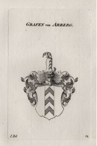 Grafen von Arberg - Aarberg Wappen Adel coat of arms Heraldik heraldry