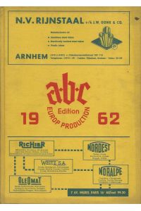 ABC Edition Europ Production 1962. Austria-Belgium-France-Germany-Holland-Luxembourg-Switzerland.