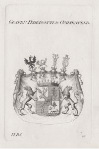 Grafen Fredrigotti de Ochsenfeld - Fedrigotti von Ochsenfeld Wappen Adel coat of arms Heraldik heraldry
