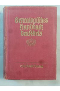 Genealogisches Handbuch der fürstlichen Häuser, Band V.