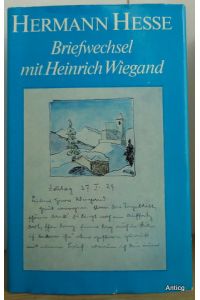 Briefwechsel mit Heinrich Wiegand. 1924 - 1934.