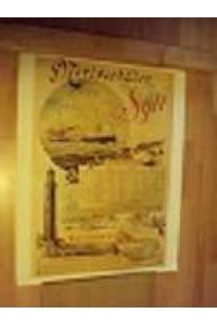 Nordseebäder Sylt. Mit Fahrplan Hoyer-Sylt der Salon-Schnelldampfer Nordsee und Westerland - von 1893. Farbiges Plakat (Reproduktion / fotomechanischer Nachdruck) Grösse: ca. 59, 5 x 47 cm
