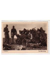 02188 Foto Afrikafeldzug Flugzeugwrack um 1942