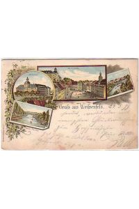 16500 Ak Lithographie Gruß aus Weissenfels 1899