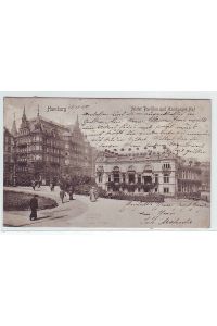 17590 Ak Hamburg Alsterpavillon & Hamburger Hof 1905