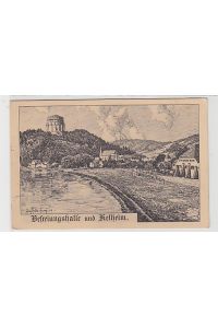 37759 Ak Befreiungshalle und Kelheim 1915
