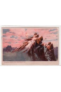 40837 Ak Sonnenaufgang auf der Zugspitze 1913