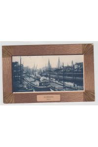 44191 Bilderrahmen Ak Duisburg Hafen 1909