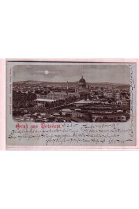 44772 Mondscheinkarte Gruß aus Potsdam 1905
