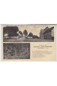46587 Ak Gruß aus Ermsleben am Harz Gasthof 1941