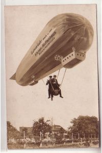 48089 Ak Zeppelin Luftverkehr nach kleinen Kuffenhaus Kötzschenbroda um 1930