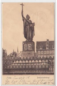 49611 Ak Fulda Bonifaciusdenkmal 1907