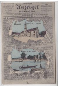 49963 Zeitungs Ak Cönnern Anzeiger 1908