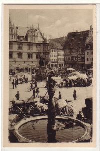 49980 Ak Coburg Marktplatz um 1930