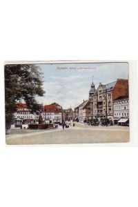56003 Ak Eisenach Markt Georgenstrasse 1917