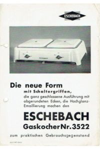 Eschebach Gaskocher Nr 3522