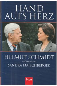 Hand aufs Herez.   - Helmut Schmidt im Gespräch mit Sandra Maischberger.