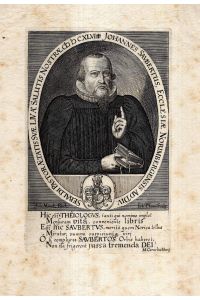 Johannes Saubertus, Ecclesiae Norimbergensis (. . . ). Kupferstich-Porträt von Pfann nach Minck.