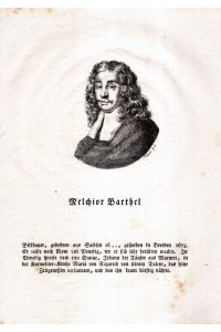 Melchior Barthel. Lithographie-Porträt von Franck.