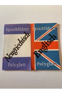 Neugriechisch. + Englisch , Polyglott Sprachführer. (Konvolut v. 2 Broschur) siehe org. scan