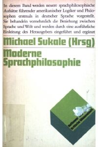 Moderne Sprachphilosophie.   - Kritische Wissenschaft /  Übers. von Hermann Vetter.