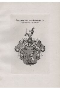 Freiherren von Steinäcker - Steinaecker Wappen coat of arms Heraldik heraldry