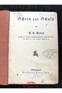 Schein und Schuld : Deutsche Übersetzung von M. Lortzing.