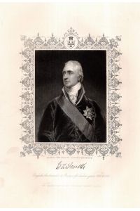 Charles Whitworth, Viscount Whitworth. Stahlstich-Porträt von Robinson nach Lawrence.