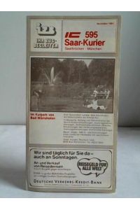 IZB Ihr Zugbegleiter. IC 595 Saar-Kurier. Saarbrücken - München, Ausgabe November 1984