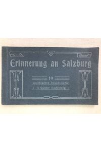 Erinnerung an Salzburg.   - 10 verschiedene Ansichtskarten in feinster Ausführung.