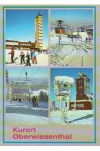 Postkarte, Ansichtskarte Kurort Oberwiesenthal. (DDR 1989)