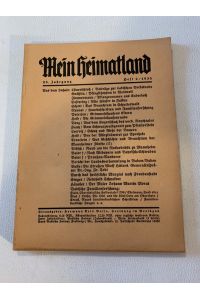 Mein Heimatland 25. Jahrgang Heft 2 / 1938 broschiert