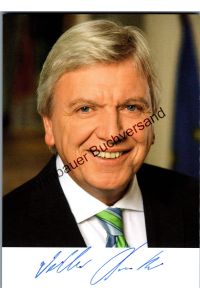 Original Autogramm Volker Bouffier Ministerpräsident Hessen CDU /// Autogramm Autograph signiert signed signee