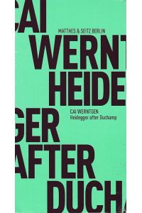 Heidegger after Duchamp.   - Skizze für eine Philosophie der Geste.