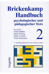 Brickenkamp Handbuch psychologischer und pädagogischer Tests. Band 2.